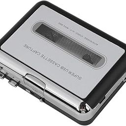 Portable Cassette Player, Tape to MP3 Converter Cassette Tap Player with Earphone, USB Cassette Capture Tape to PC CD Player Cassette Recorde-24