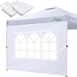 Instant Canopy Tent Sidewalls for 10x10 Pop Up Canopy 210D Waterproof, 2Piece Sidewalls, White(2PCS Sidewall Only, Canopy Tent NOT Included)-image-61