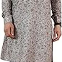 Digital Print Cotton Silk Grey Kurta Payjama-image-10