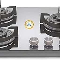 Sujata Hob Top Auto Ignition | 5 Years Warranty | Gas Stove Glass Top, Hob Gas Stove, Brass Burner (Indium) (3 Burner AI)-image-7