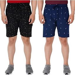 GUIDE Men's Regular Fit Printed Cotton Shorts-picture-29