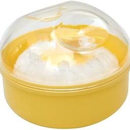 ZAUKY 1PCS Baby Powder Puff with Round Container, Soft and Safe for Infants and Toddlers, MULTICOLOR-23