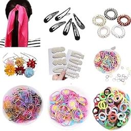 Hair Accessories Combo 179 for Kids/Babies Elastic Rubber band Korean Style Fashionable Head band/Hair band for Women & Girls Party Daily Trendy Hair Accessory-image-90
