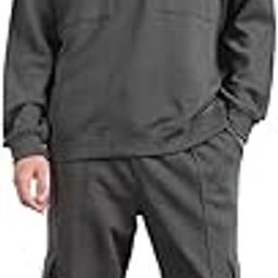 Men Oversized Fit Sweatshirt-Joggers Coord Set(1M-LWCS-R0191-GP5_Graphite_XL)-picture-21