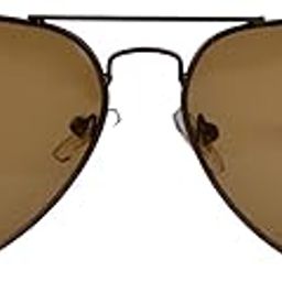 Aviator Sunglasses for Men Women,UV 400 Protection Brown Lens with Golden Metal Pilot Frame Unisex-38