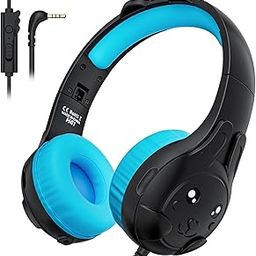 ZIUMIER Kids Headphones, Wired Headphones for Kids with Microphone, 80/90dB Volume Limiter, Audio Shraing Port, 3.5mm Toddler Headphones for School Travel-image-30