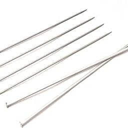 HIMMU'S FASHION HUB Aluminium Special Knitting Needle Combo No 10 Single Sided, Pair of 2 (Dia-3.00) (Length-25CM) and no 11 Double Sided, Set of 4 Knitting Needles (Dia-2.5mm) (Length-22CM)-23