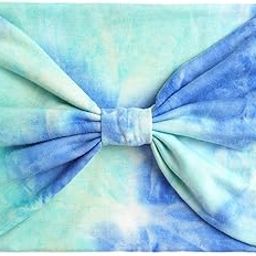 Women Wide Headband Tie Dye Head Scarf Sweat Absorbent Soft Stretchy Bandana Style H | Hair Accessories | Womens Accessories-image-45