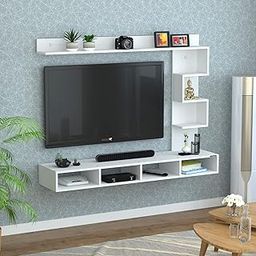 Redwud Laurel Engineered Wood TV Entertainment Unit/TV Wall Unit/TV Stand/TV Cabinet for Home/TV Unit for Living Room, Bedroom (White) Matte Finish - Ideal for Upto 43" (D.I.Y)-picture-14