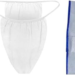 Pack of 20 Men's Spunlace Disposable Thongs & Headband Massage Centers, Spa, Beauty Parlours.Spa, Travelling, Hotels, Hospital White-picture-46