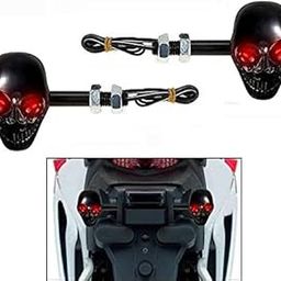 Spedy LED Skull Bike Indicators Assembly Set of 2 Model No.-317-image-78