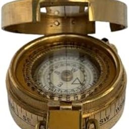 Nautical Military Prismatic Compass – Handmade Vintage Engineering Instrument-picture-26