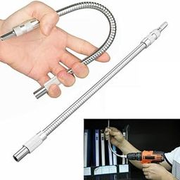 RAMAKHYAM Flexible Extension Shaft Drill Bit Holder 1/4in Universal Interface for Hand Ratchet Screwdriver Bits - 400mm/15.78 Inch-23