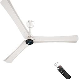 atomberg Renesa+ 1400mm BLDC Ceiling Fan with Remote Control | BEE 5 star Rated Energy Efficient Ceiling Fan | High Air Delivery with LED Indicators | 3 Year Warranty (Pearl White)-image-8