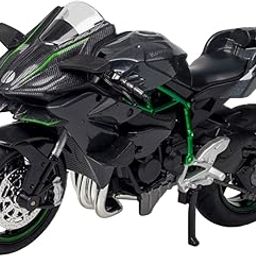 MittiJoy H2R Bike Toy, Black Motorcycle Model Collectible, Measuring 17.5 x 10 cm, 1/12 Scale. This Fine Display Piece Features Realistic Details, Perfect for Motorcycle Collectors and Enthusiasts-image-20