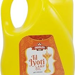 Swarajya India TIL JYOTI Lamp Oil | Sacred Aroma for Spiritual Rituals (5 - Litre, Jasmine)-image-8