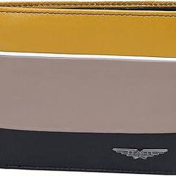 Zimbell Leather Men's Bifold Wallet Gifts for Men - Black/Taupe/Mustard/White-picture-54