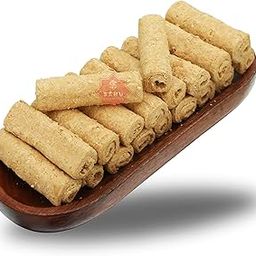 SAHU GAJAK BHANDAR Rajasthani Homemade Crispy Gazak Sweet Roll 350g | Gajjak | Sesame Chikki | Tilkut Sweets | Ghachak | Gazzak | Healthy Snack Gift Boxes-image-2