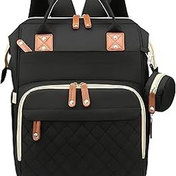 DREAM DOODLE Diaper Backpack with USB Charging Port – 5 Styles Available – Large Capacity, Stain Resistant, 16 Pockets, Waterproof, Argyle Pattern for Moms & Dads – Baby Essentials Bag-image-3
