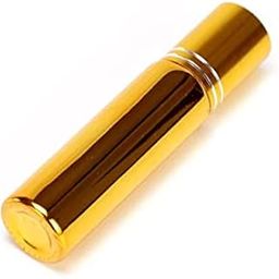 Jarbazaar ( SMART BUY PACK OF 6 pcs 10ml golden metallised Premium Empty Refillable Reusable Roll on Glass Bottles for Essential oils, DIY Perfumes, Cosmetics, Blends-56