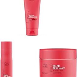 Wella Professionals INVIGO COLOR BRILLIANCE Conditioner for coarse hair 200ml, Mask for fine/normal hair 150ml and Shampoo for fine/normal hair 250ml Combo-image-55