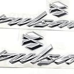 CYRER 2 Pcs Bike Emblem Badge Decal 3D Tank Logo Pulsar Sticker for Bajaj Pulsar,Back Adhesive for Petrol Tank(Both Side of Petrol Tank)(47-Bajaj Pulsar Decal 3D Tank)-picture-31