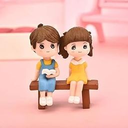Couple on Bench for Tray Gardening / Bonsai Decor / Miniature Garden Decor / Garden Decor-image-53