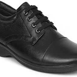 Genuine Tinted Textured Leather Formal Derby Shoes for Men ZA-1167 | Anti-Slip Formal Lace Up Shoes with Ultra-Soft Memory Cushion Insole Padding-picture-17