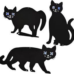 HEAVENGLOW 3X Black Cat Metal Decorative Garden Stakes Decor for Yard Outdoor-image-36