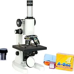 BEXCO Compound Microscope Mag 675X, with 50 Blank Slides, Cover Slip, dust Cover, Cleaning Cloth-13