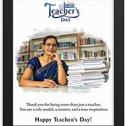 MK Art Gifts Engineered Wood Teacher's Day Personalized Artwork Photo Frame For Your Amazing Mentor I Teacher's Day Special Surprise Gift (6X8 Inch., Black, Rectangular, Wall Mount)-image-72
