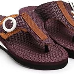 Flip Flop for Women | Soft Comfortable | Breathable | Fashionable | Stylish | Trendy | Super soft | Lightweight | Anti-Slip Sole | Indoor & Outdoor | (Brown) | (F_ST-085-BRN)-picture-16