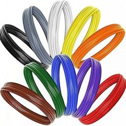 HASTHIP® 10 Rolls 3D Pen Filaments 32.8ft Per Roll,10 Colors 3D Pen Refill Low-Temperature PCL Filament for,Wire Filament Set 3 D Drawing Materials - PLA-22