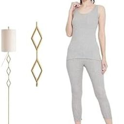 Women Sleeveless Thermal Top and Lower Set-image-90