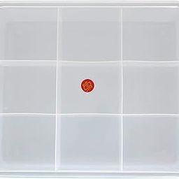 CLOUDTAIL CHOICE Plastic 9 Grids Multipurpose Storage Box (10 cm x 11 cm x 6 cm, White) Pack of 1-image-2