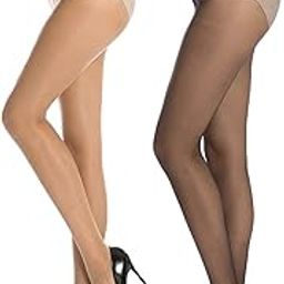 Women's/Girls waist High stratchable Pantyhose Stockings tights Pack of 2, Free Size-image-48