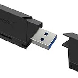 Sabrent SuperSpeed 2-Slot USB 3.0 Flash Memory Card Reader for Windows, Mac, Linux, and Certain Android Systems - Supports SD, SDHC, SDXC, MMC/MicroSD, T-Flash [Black] (CR-UMSS)-2