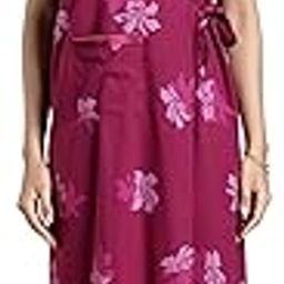 9shines Label Women's House Coat Nighty | Viscose Blend All Over Floral Print Robe | Housecoat Night Gown | Front Open Relaxing & comfortable Adjustable Housecoat for Women (9SHC-MP-XL)-image-96