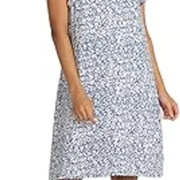 evolove Women's Viscose Liva Knee Length Short Night Gown Nighty Dress with Pocket, Super Soft Comfortable (SNG-Rayon)-picture-39