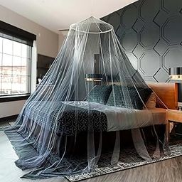 Maruti Enterprise Polyester Adults Double Bed Adult[Round] Mosquito Net (Black)-24