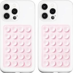 MAGICHUB Phone Holder Silicone Suction Phone Case | Hands-Free Anti-Slip Fidget Toy for Mobile | Mirror/Shower/Phone Holder for Videos & Selfies | Mobile Back Case multicolur (Pack of 2) (Light Pink)-image-83