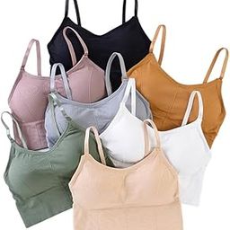 Women Cotton Padded Wire Free Sports Bra for Fitness Yoga & Gymwear, Crop Top Push Up Bra -Multicolor - (Free Size Fit Up to 28 to 34)-picture-27
