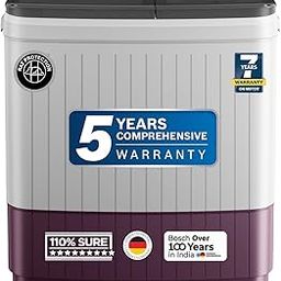 Bosch 8.5 kg 5 Star Semi-Automatic Top Loading Washing Machine (2025 Model, WJP854V0IN, 3 Wash Programs, Anti-Rust Body, 1300 RPM Spin Speed, Wine, 5 Years Comprehensive Warranty)-image-13