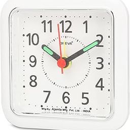 OREVA Bip Alarm Table Clock (White Color 8.9 cm x 3.7 cm x 8.9 cm, AA3177)-image-49
