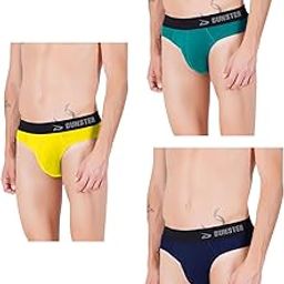 Cotton Elastane Plain Briefs for Mens | Super Combed Cotton Regular Fit Solid Antimicrobial Briefs for Men | Pack of 3-picture-7