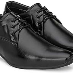 Black Faux Leather Height Increasing Shoes for Men SJ55556-image-58