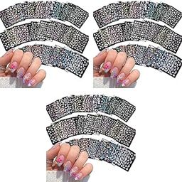 MAYCREATE® Mini Flower Nail Art Stickers 30 Sheet Mini Colorful Daisy Nail Art Stickers for Nail Extension Self-Adhesive Embossing Flower Nail Stickers Nail Art Embellishments DIY X3-62