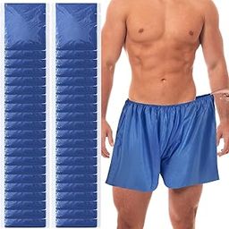 Blue Pack of 50 Disposable Examination Short | One Size Fit | Great for Hospital | Non-Woven Elastic Waistband | Disposable Unisex Shorts Men's Boxer | Free Size | 30 GSM |-image-74