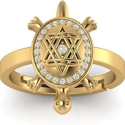 Certified Natural Navratna Best Of Luck Gold & Silver Plated Tortoise Adjustable Ring for Men Or Women's-Gold (MFN_TY-AS-VB_42_Baz)-image-71