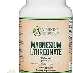 Magnesium L Threonate, Magtein™, Sleep and Cognitive Support – High Absorption – Most Bioavailable Form of Magnesium – 2,000 mg – 120 Capsules-3